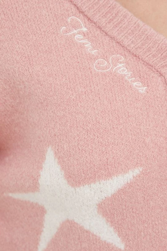 Γυναικεία Με φερμουάρ Μάλλινη ζακέτα Femi Stories Dandy ροζ 7 Γυναικεία Με φερμουάρ Μάλλινη ζακέτα Femi Stories Dandy ροζ - Image 5