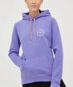 Γυναικεία Χωρίς φερμουάρ Μπλούζα Femi Stories Tomma μοβ, με κουκούλα