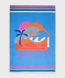 Γυναικεία Πετσέτες Πετσέτα Femi Stories μπλε