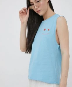 Γυναικεία Αμάνικος Βαμβακερό τοπ Femi Stories μπλε -Femi Stories Εκπτώσεις unnamed file 1064