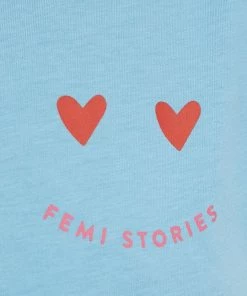Γυναικεία Αμάνικος Βαμβακερό τοπ Femi Stories μπλε -Femi Stories Εκπτώσεις unnamed file 1065