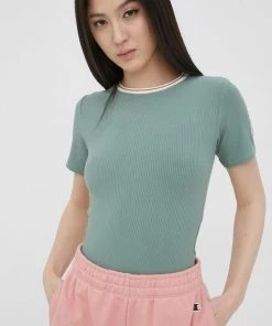 Γυναικεία Κοντομάνικο Μπλουζάκι Femi Stories πράσινο