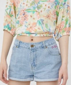 Γυναικεία Σορτς Τζιν σορτς Femi Stories ανοιχτό μπλε