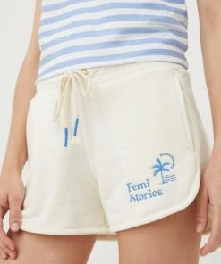 Γυναικεία Σορτς Femi Stories μπεζ,