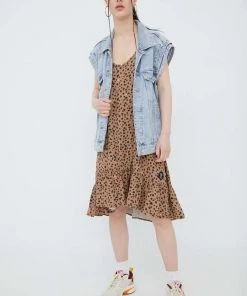 Γυναικεία Φορέματα Φόρεμα Femi Stories καφέ