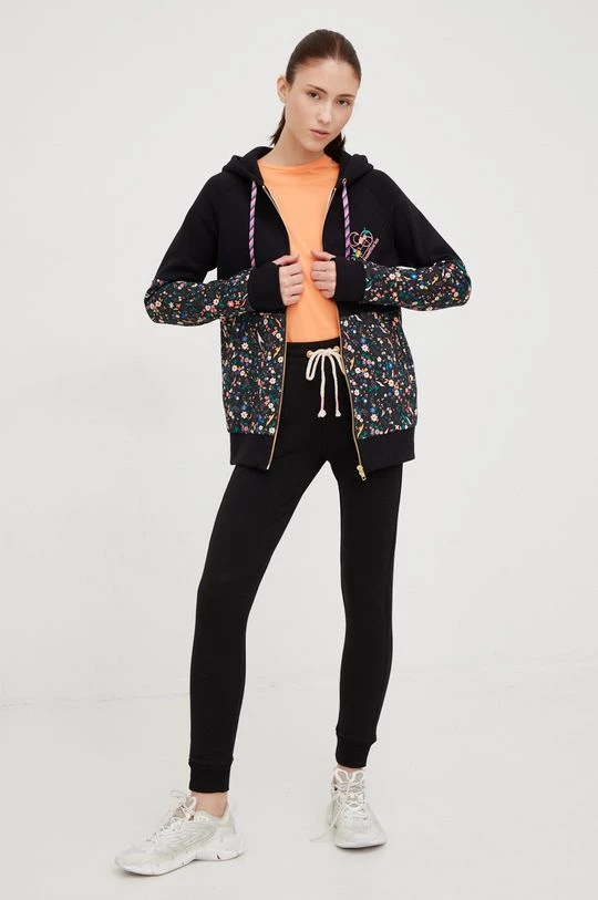 Γυναικεία Με φερμουάρ Μπλούζα Femi Stories Tito μαύρο, με κουκούλα 4 Γυναικεία Με φερμουάρ Μπλούζα Femi Stories Tito μαύρο, με κουκούλα - Image 2