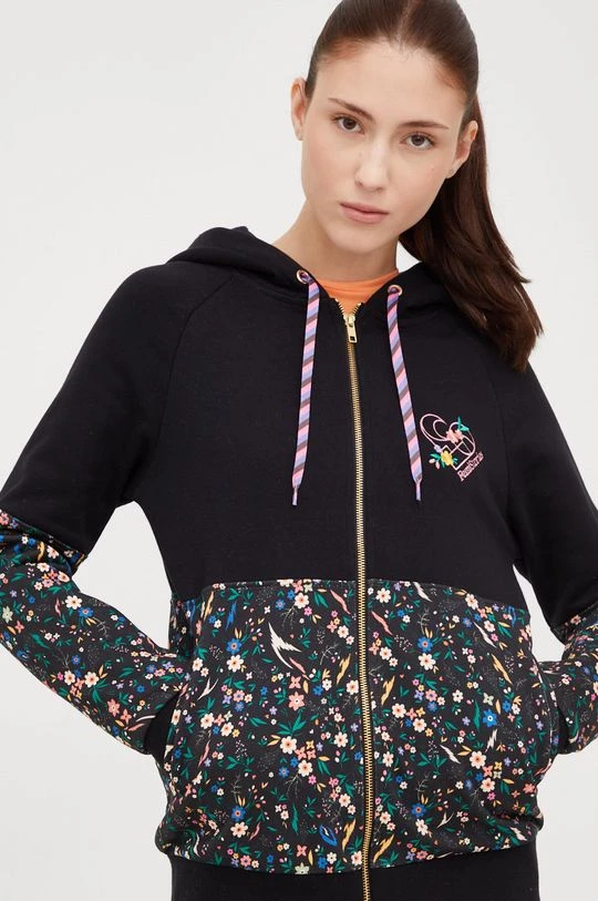 Γυναικεία Με φερμουάρ Μπλούζα Femi Stories Tito μαύρο, με κουκούλα 6 Γυναικεία Με φερμουάρ Μπλούζα Femi Stories Tito μαύρο, με κουκούλα - Image 4