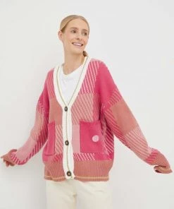 Γυναικεία Με φερμουάρ Πλεκτή ζακέτα Femi Stories Lenti ροζ -Femi Stories Εκπτώσεις unnamed file 14