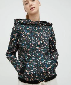 Γυναικεία Χωρίς φερμουάρ Μπλούζα Femi Stories μαύρο, με κουκούλα