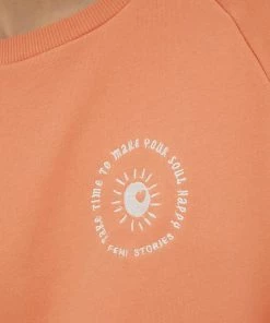 Γυναικεία Χωρίς φερμουάρ Βαμβακερή μπλούζα Femi Stories χρώμα: πορτοκαλί, -Femi Stories Εκπτώσεις unnamed file 157
