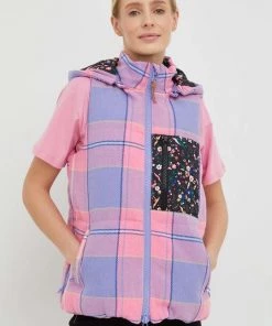 Γυναικεία Γιλέκα Αμάνικο μπουφάν Femi Stories Robin ροζ