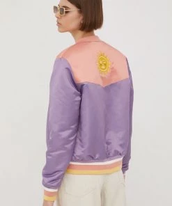 Γυναικεία Κοντά μπουφάν Μπουφάν Bomber Femi Stories χρώμα: μοβ -Femi Stories Εκπτώσεις unnamed file 160