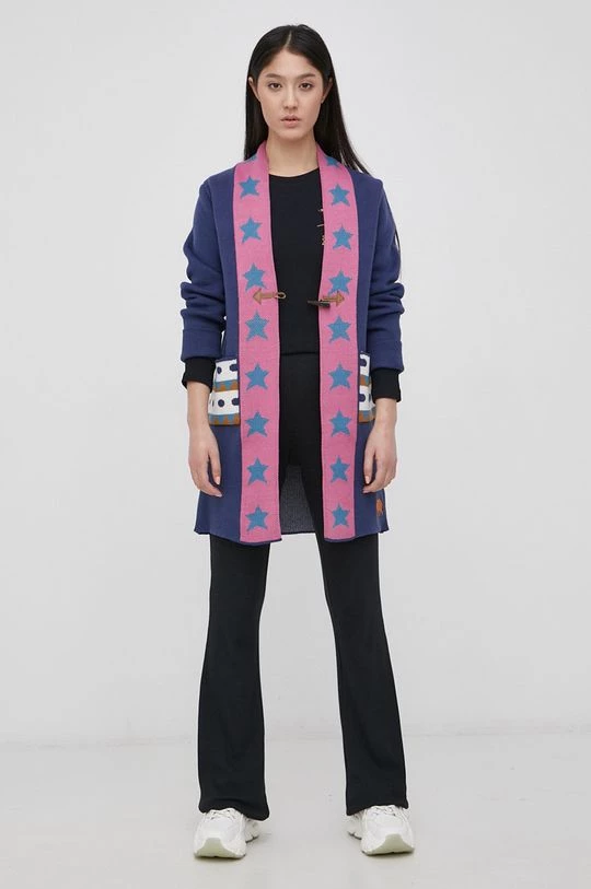 Γυναικεία Με φερμουάρ Πλεκτή ζακέτα Femi Stories χρώμα: ναυτικό μπλε 4 Γυναικεία Με φερμουάρ Πλεκτή ζακέτα Femi Stories χρώμα: ναυτικό μπλε - Image 2