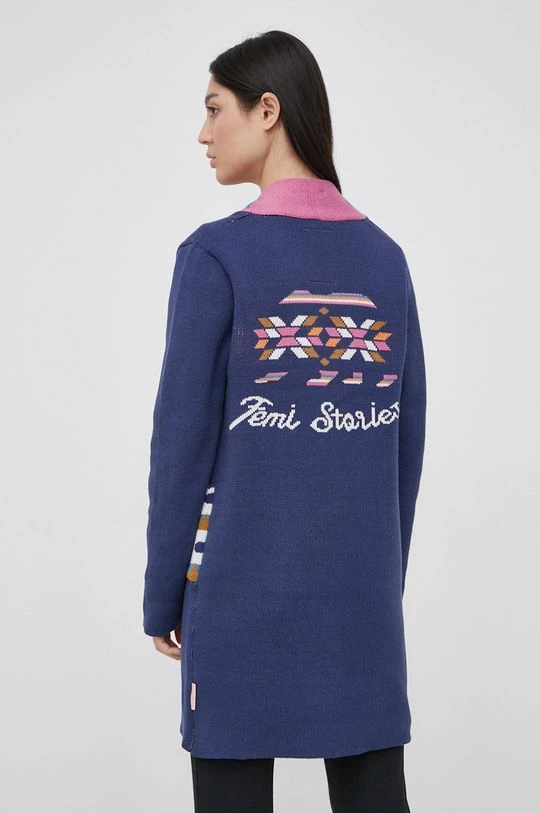 Γυναικεία Με φερμουάρ Πλεκτή ζακέτα Femi Stories χρώμα: ναυτικό μπλε 5 Γυναικεία Με φερμουάρ Πλεκτή ζακέτα Femi Stories χρώμα: ναυτικό μπλε - Image 3