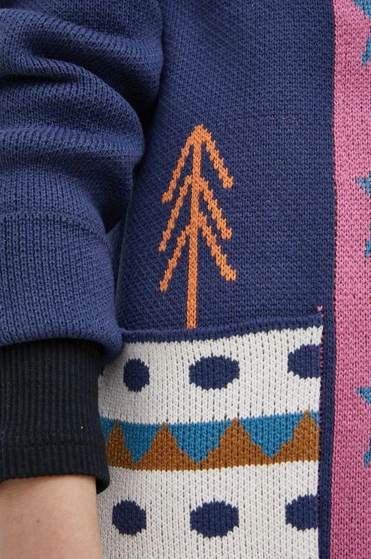 Γυναικεία Με φερμουάρ Πλεκτή ζακέτα Femi Stories χρώμα: ναυτικό μπλε 7 Γυναικεία Με φερμουάρ Πλεκτή ζακέτα Femi Stories χρώμα: ναυτικό μπλε - Image 5