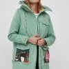 Γυναικεία Μακριά μπουφάν Μπουφάν Femi Stories χρώμα: πράσινο