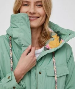 Γυναικεία Μακριά μπουφάν Μπουφάν Femi Stories χρώμα: πράσινο -Femi Stories Εκπτώσεις unnamed file 172