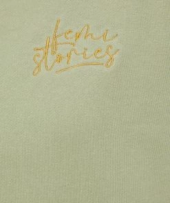 Γυναικεία Χωρίς φερμουάρ Βαμβακερή μπλούζα Femi Stories χρώμα: πράσινο -Femi Stories Εκπτώσεις unnamed file 178