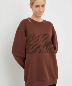 Γυναικεία Χωρίς φερμουάρ Μπλούζα Femi Stories καφέ,