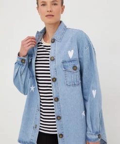 Γυναικεία Πουκάμισα Τζιν πουκάμισο Femi Stories Linsy Τζιν πουκάμισο Femi Stories Linsy χάλυβα μπλε