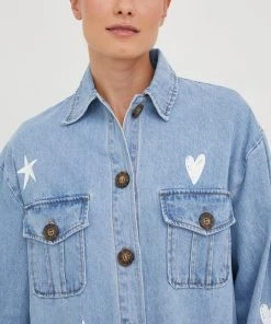 Γυναικεία Πουκάμισα Τζιν πουκάμισο Femi Stories Linsy Τζιν πουκάμισο Femi Stories Linsy χάλυβα μπλε -Femi Stories Εκπτώσεις unnamed file 230