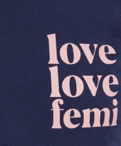 Γυναικεία Κοντομάνικο Βαμβακερό μπλουζάκι Femi Stories Manuel ναυτικό μπλε -Femi Stories Εκπτώσεις unnamed file 255