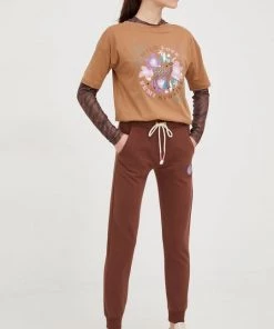 Γυναικεία Παντελόνια φόρμας Παντελόνι φόρμας Femi Stories Vano καφέ