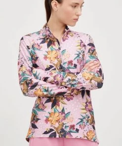 Γυναικεία Λειτουργικά εσώρουχα Λειτουργικό μακρυμάνικο πουκάμισο Femi Stories ροζ