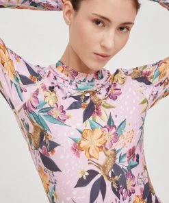 Γυναικεία Λειτουργικά εσώρουχα Λειτουργικό μακρυμάνικο πουκάμισο Femi Stories ροζ