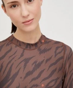 Γυναικεία Λειτουργικά εσώρουχα Λειτουργικό μακρυμάνικο πουκάμισο Femi Stories καφέ