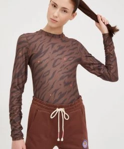 Γυναικεία Λειτουργικά εσώρουχα Λειτουργικό μακρυμάνικο πουκάμισο Femi Stories καφέ -Femi Stories Εκπτώσεις unnamed file 289