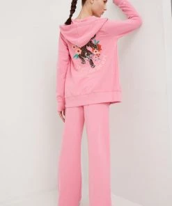 Γυναικεία Με φερμουάρ Μπλούζα Femi Stories Andel ροζ, με κουκούλα -Femi Stories Εκπτώσεις unnamed file 298