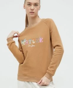 Γυναικεία Χωρίς φερμουάρ Μπλούζα Femi Stories καφέ,