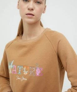 Γυναικεία Χωρίς φερμουάρ Μπλούζα Femi Stories καφέ, -Femi Stories Εκπτώσεις unnamed file 305