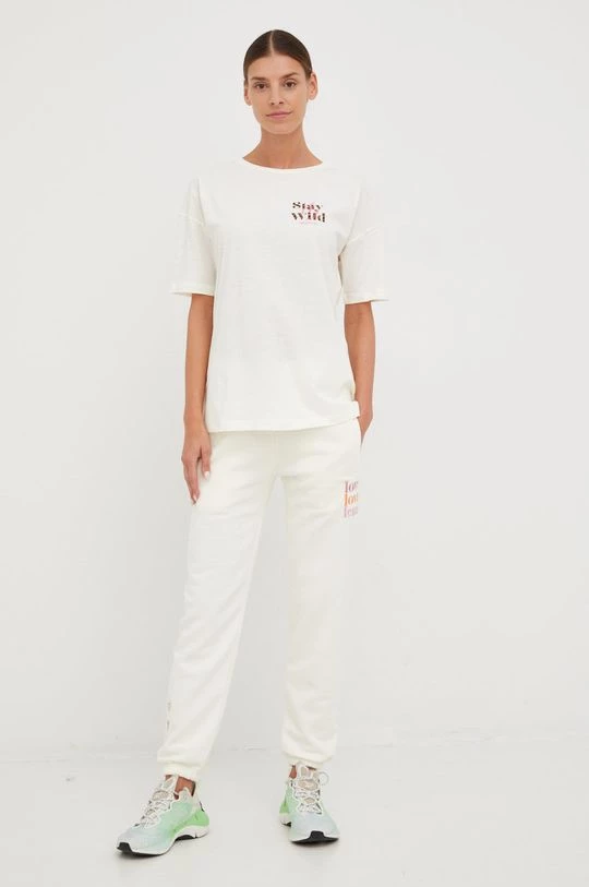 Γυναικεία Κοντομάνικο Βαμβακερό μπλουζάκι Femi Stories μπεζ 4 Γυναικεία Κοντομάνικο Βαμβακερό μπλουζάκι Femi Stories μπεζ - Image 2