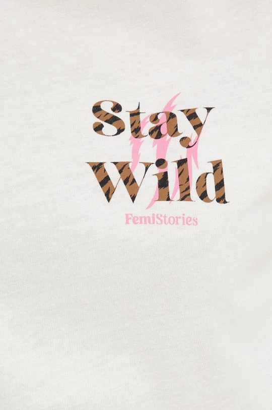 Γυναικεία Κοντομάνικο Βαμβακερό μπλουζάκι Femi Stories μπεζ 7 Γυναικεία Κοντομάνικο Βαμβακερό μπλουζάκι Femi Stories μπεζ - Image 5