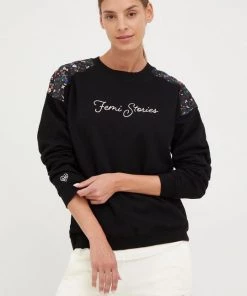 Γυναικεία Χωρίς φερμουάρ Βαμβακερή μπλούζα Femi Stories χρώμα: μαύρο,
