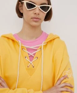 Γυναικεία Χωρίς φερμουάρ Βαμβακερή μπλούζα Femi Stories χρώμα: κίτρινο -Femi Stories Εκπτώσεις unnamed file 365