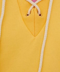 Γυναικεία Χωρίς φερμουάρ Βαμβακερή μπλούζα Femi Stories χρώμα: κίτρινο -Femi Stories Εκπτώσεις unnamed file 366