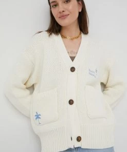 Γυναικεία Με φερμουάρ Πλεκτή ζακέτα Femi Stories χρώμα: μπεζ