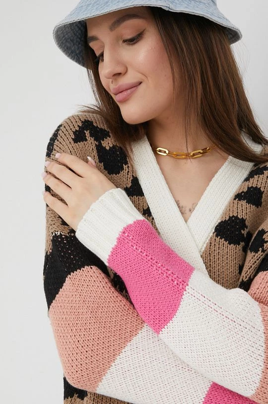 Γυναικεία Με φερμουάρ Πλεκτή ζακέτα Femi Stories χρώμα: καφέ 7 Γυναικεία Με φερμουάρ Πλεκτή ζακέτα Femi Stories χρώμα: καφέ - Image 5