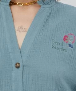 Γυναικεία Φορέματα Βαμβακερό φόρεμα Femi Stories μπλε -Femi Stories Εκπτώσεις unnamed file 392