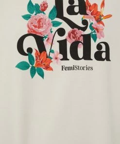 Γυναικεία Χωρίς φερμουάρ Βαμβακερή μπλούζα Femi Stories χρώμα: μπεζ -Femi Stories Εκπτώσεις unnamed file 419