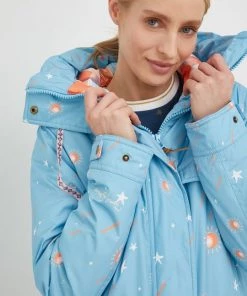 Γυναικεία Μακριά μπουφάν Μπουφάν Femi Stories μπλε -Femi Stories Εκπτώσεις unnamed file 43