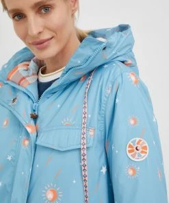 Γυναικεία Μακριά μπουφάν Μπουφάν Femi Stories μπλε -Femi Stories Εκπτώσεις unnamed file 44