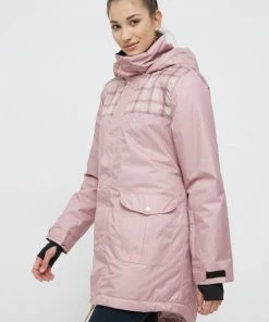 Γυναικεία Μακριά μπουφάν Μπουφάν Femi Stories ροζ