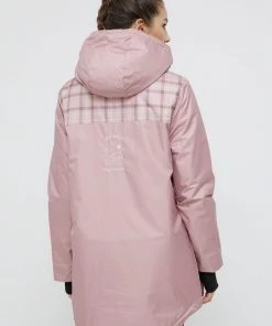 Γυναικεία Μακριά μπουφάν Μπουφάν Femi Stories ροζ -Femi Stories Εκπτώσεις unnamed file 444