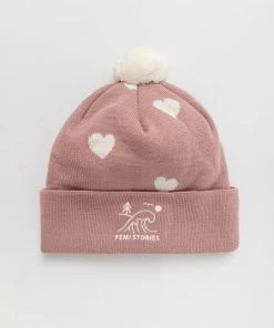 Γυναικεία Σκουφιά Σκουφί από μείγμα μαλλιού Femi Stories ροζ