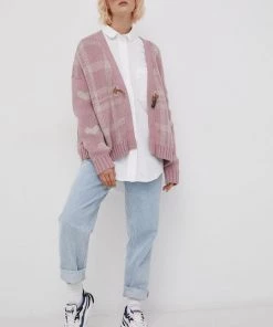 Γυναικεία Με φερμουάρ Πλεκτή ζακέτα Femi Stories χρώμα: ροζ -Femi Stories Εκπτώσεις unnamed file 477
