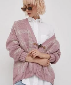 Γυναικεία Με φερμουάρ Πλεκτή ζακέτα Femi Stories χρώμα: ροζ -Femi Stories Εκπτώσεις unnamed file 479